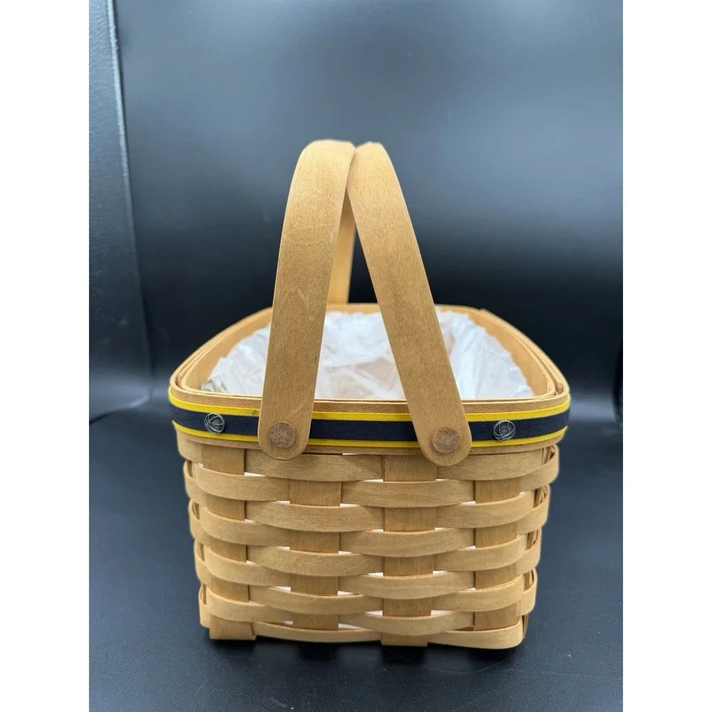 🏀✨ Longaberger 2002 Team Spirit Basketball Basket w/ Protector ✨🏀